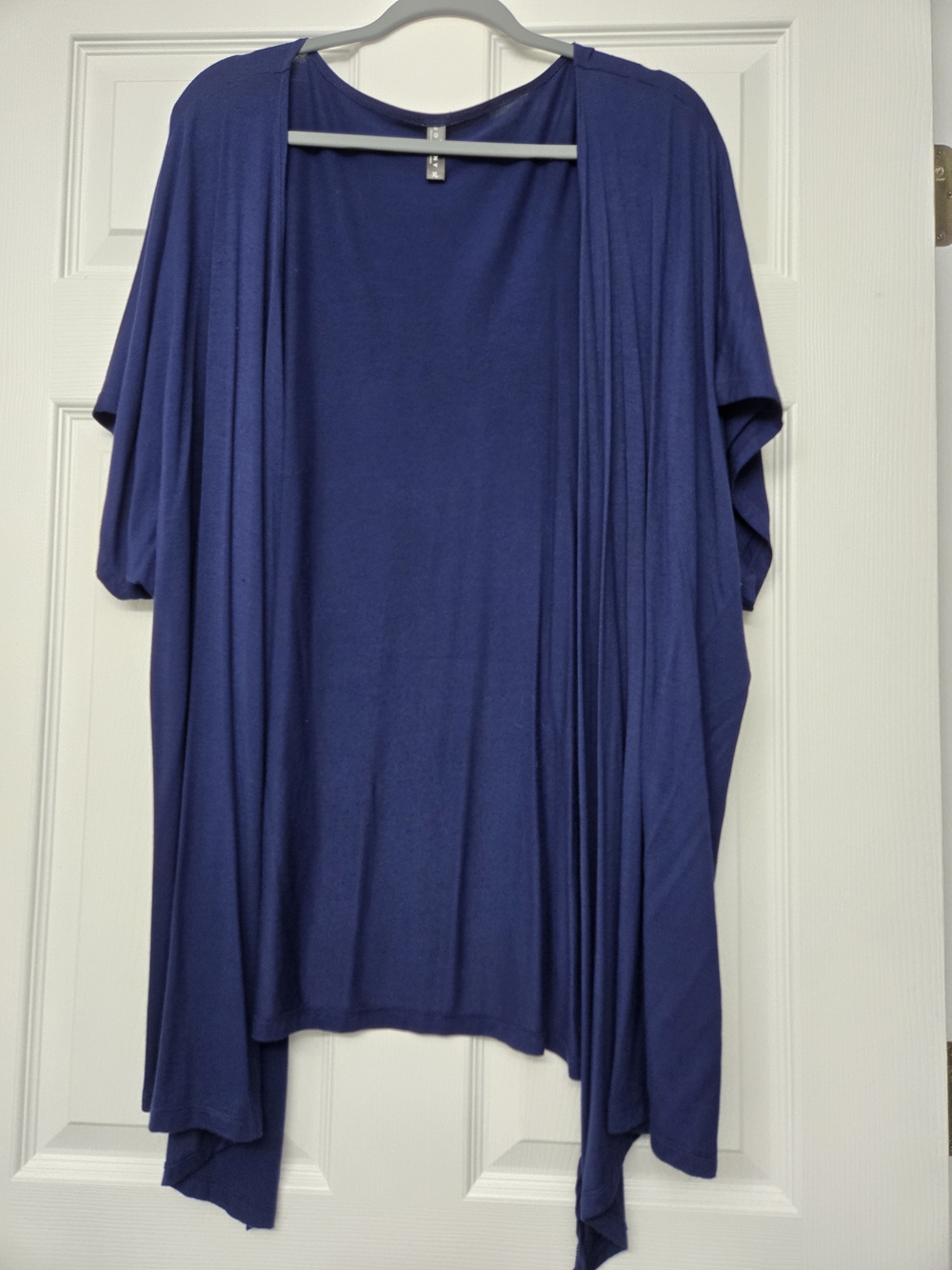 Women's Open-Front Draped Cardigan - Royal Blue